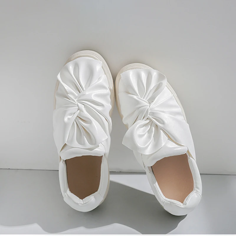 Туфли-оксфорды для женщин повседневные лоферы плоская подошва без застежки