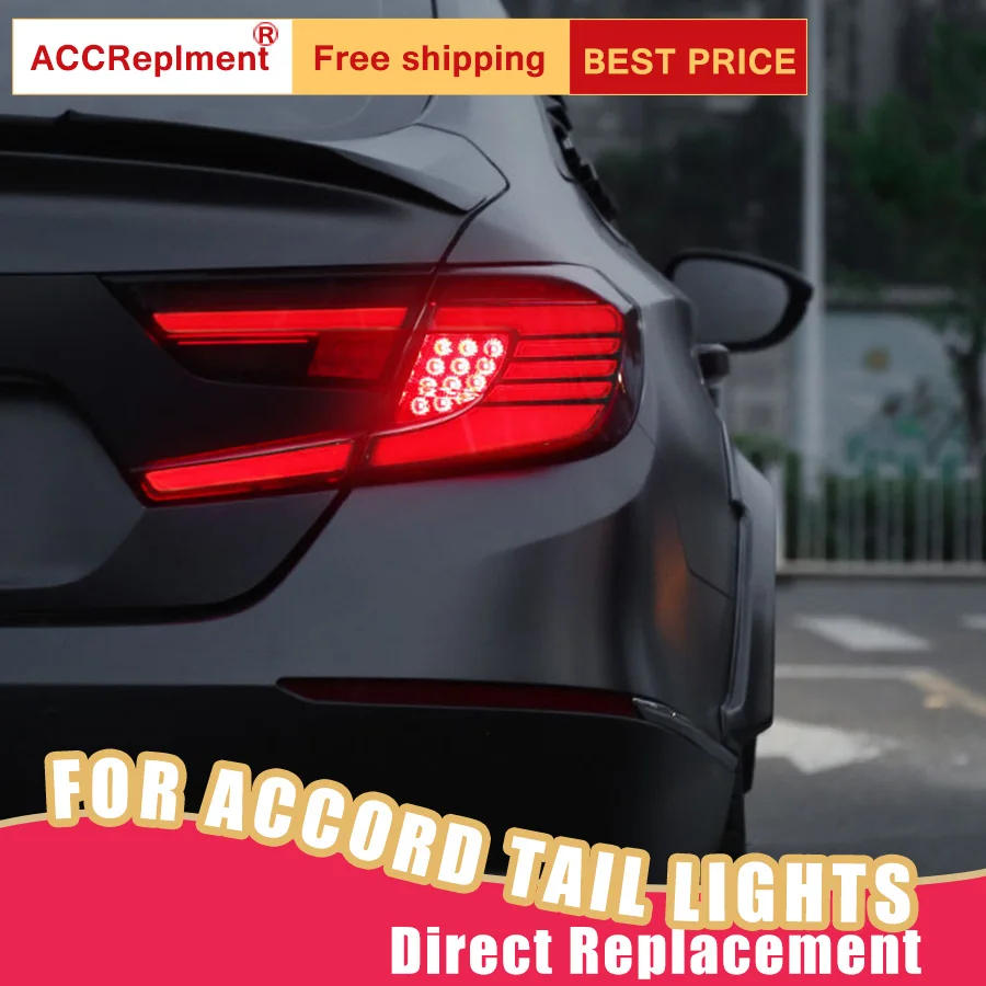 Новый светодиодный фонарь светильник s в сборе для Honda Accord 18-19 все задний