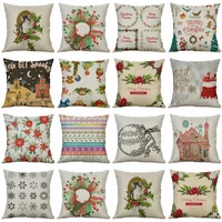 cover case home christmas gifts 18 cushion pillow linen decorative cotton