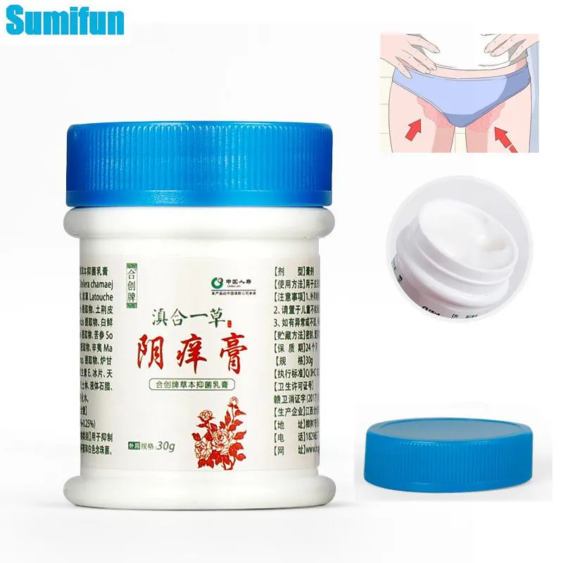 

30g Women Private Pruritus Antibacterial Herbal Ointment Anti-Itch Genital Vulva Dermatitis Cream Antipruritic Medical Plaster