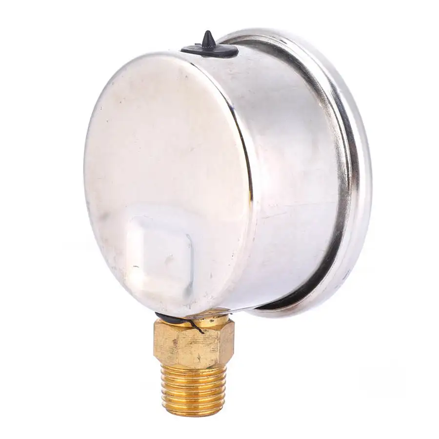 Professional Filter Water Pressure Gauge Shock-Resistant Stainless Steel with Oil 160psi NPT 1/4in Pipe Thread Reducing Valve |