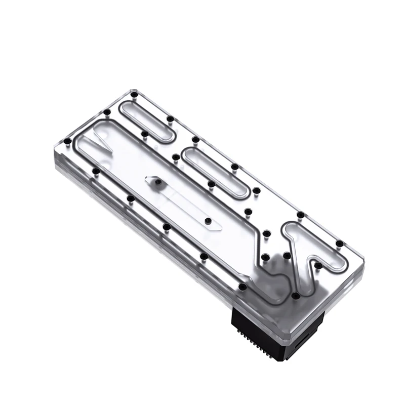Verkauf BYKSKI Acryl Bord Wasser Kanal Lösung Verwenden Für Antec DF500 Computer Fall Für CPU Und GPU Block/3PIN RGB /Combo DDC Pumpe