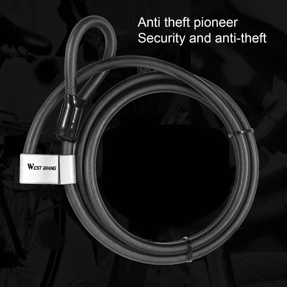 Прочный велосипедный кабель с замком сверхдлинный высокопрочный утолщенный