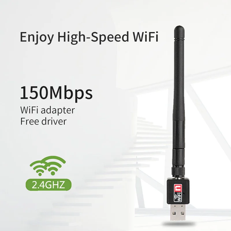 Беспроводная сетевая карта Cioswi USB 2 0 Wi Fi адаптер MT7601 150 м LAN поворотная антенна для
