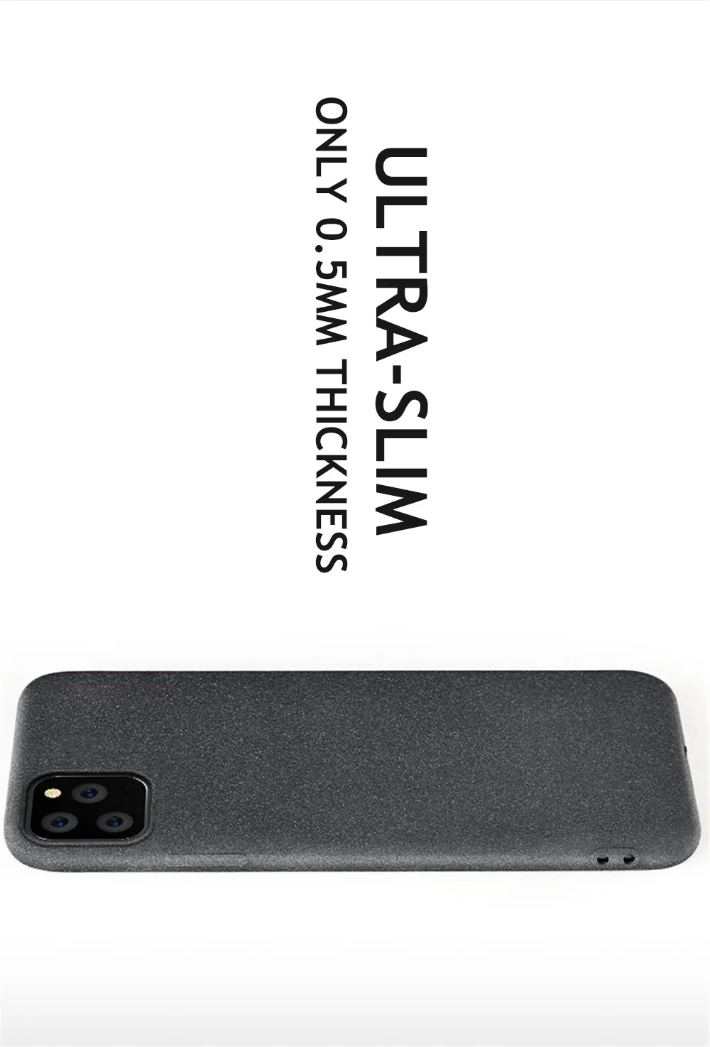 Ультратонкий матовый чехол с песчаником для iPhone 11 Pro Max scrip, мягкая задняя крышка для iPhone 11, 6 S, 7, 8, XR, XS Max Plus, тонкие чехлы для телефонов