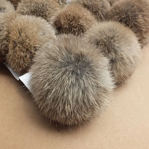 8 см помпон кролик пушистый брелок Pom лампа Pom женская сумка Porte Cleff брелок натуральный мех кролика рекс шар натуральная шерсть мех брелоки - Цвет: 7