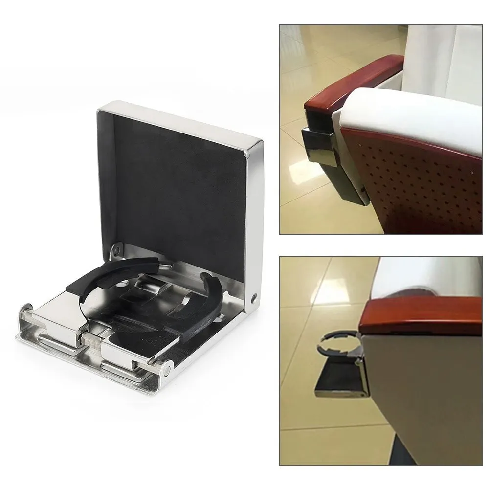 

Cup Holder Stainless Steel Drink Holder Adjustable Folding Cup Holder for Marine/Boat/Yacht/Truck/RV