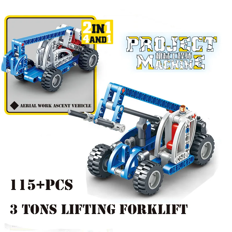 Инженерный бульдозер кран технический самосвал строительный блок сделай сам