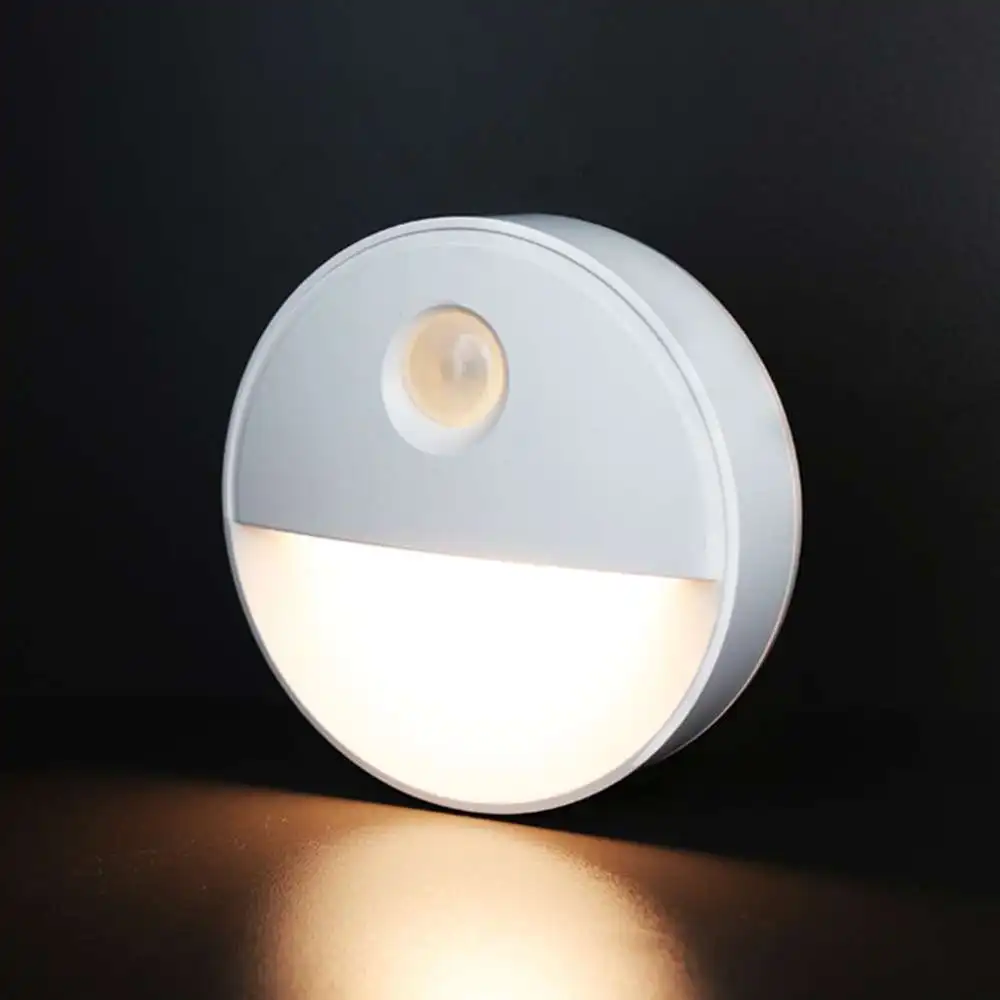 

Half Moon Induction LED Lamp Round Human Body Motion Sensor Night Light