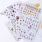 Наклейка для ногтей наклейки-лак наклейка s Французский маникюр голографическая пленка наклейки на ногти Цветок Наклейка цветок полоски лака для ногтей Наклейка гель