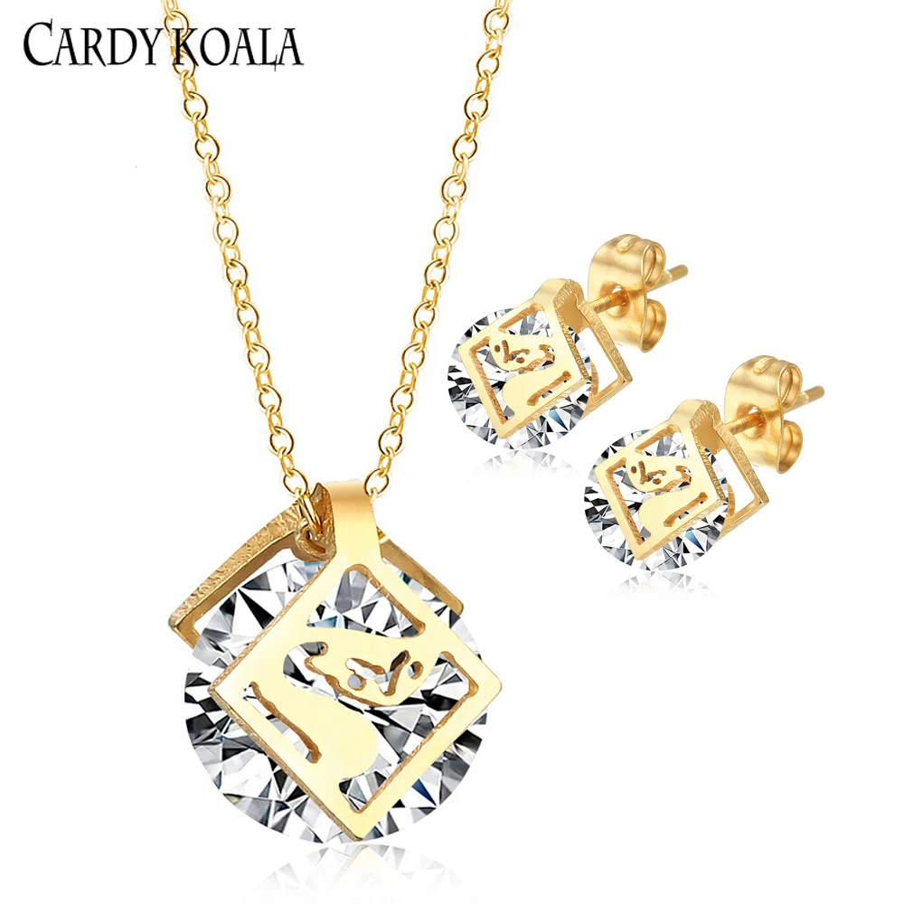 Модная атмосфера с рисунком лисы женские серьги колье набор леггинсы для диких