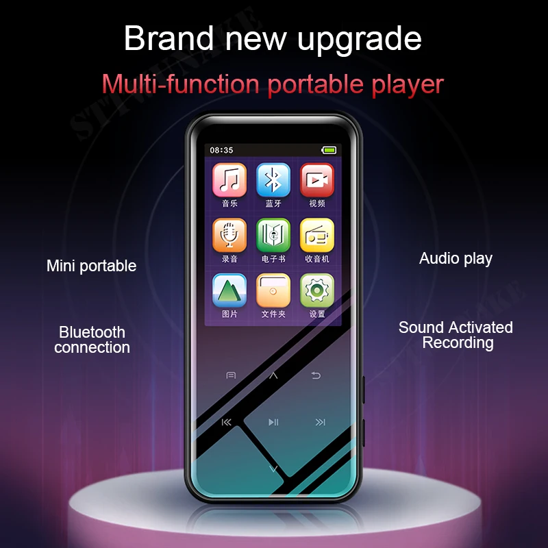 

Bluetooth mp3 плеер Музыка hifi медиа flac голосовой аудио плеер встроенный диктофон с динамиком