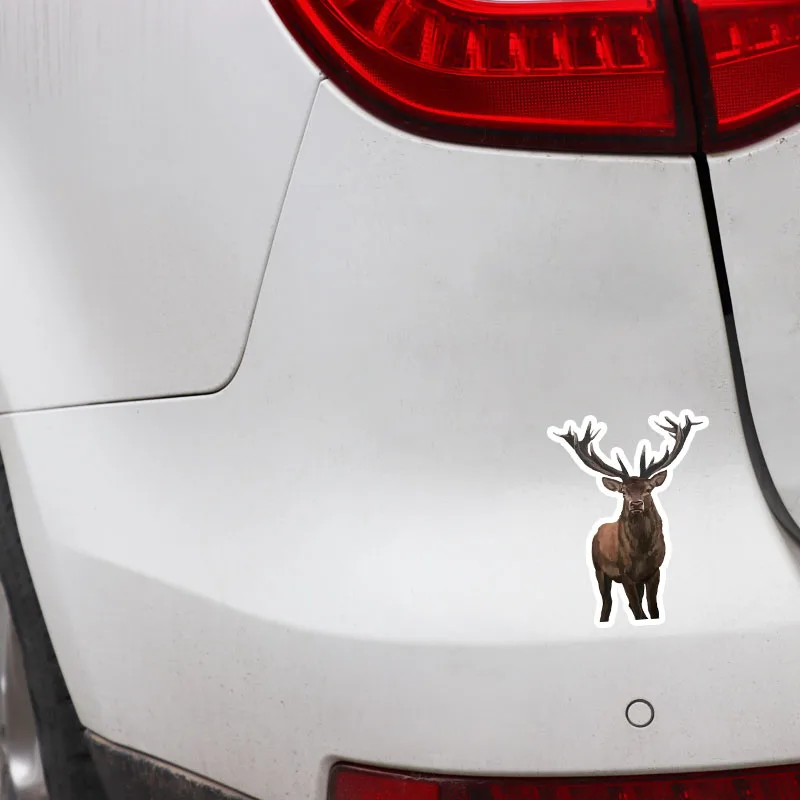 

Aliauto Cartoon Animal Deer Car Sticker Decal Novelty Decoration Accessories Graphic PVC for VW Nissan Suzuki,15cm*11cm