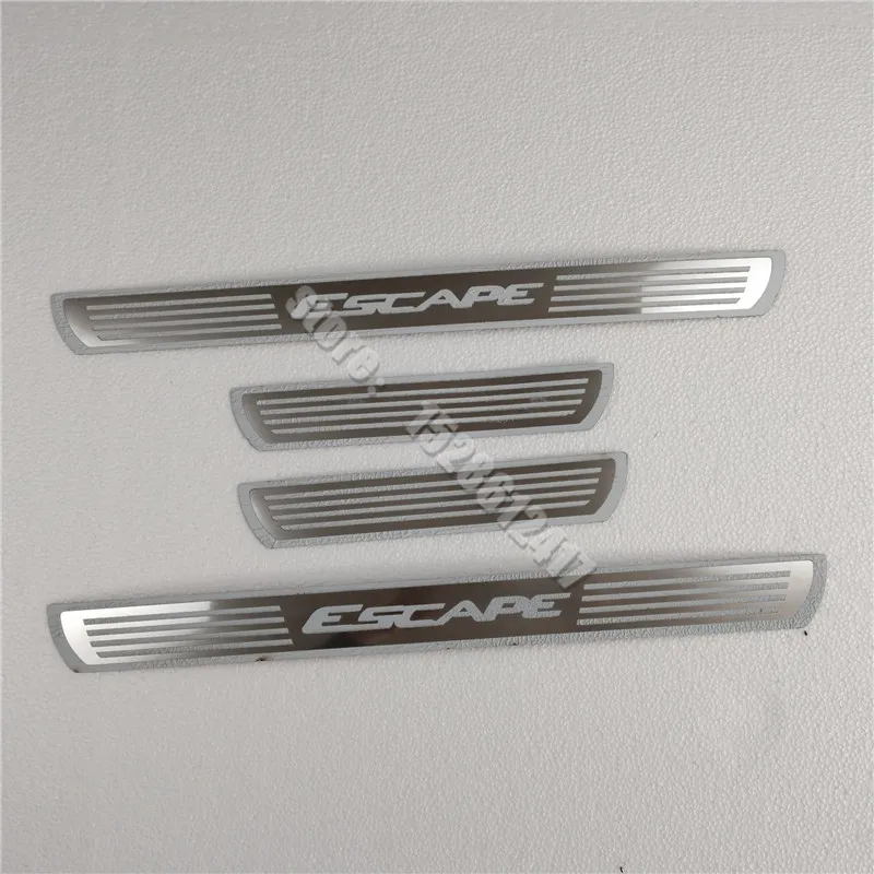 

Для Ford Escape 2013 - 2019 2020, аксессуары для стайлинга автомобиля, Накладка на порог двери, накладка, отделка из нержавеющей стали, фотоаксессуары