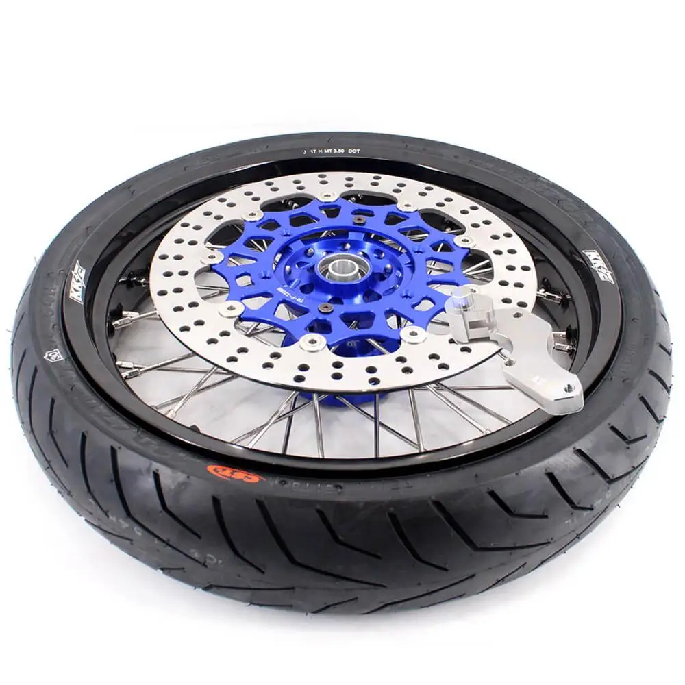 KKE 3. &amp 5 0 17 дюймовые колеса супермото для SUZUKI DRZ400S 00-18 DRZ400E 00-07 DRZ400 00-04 шины диски