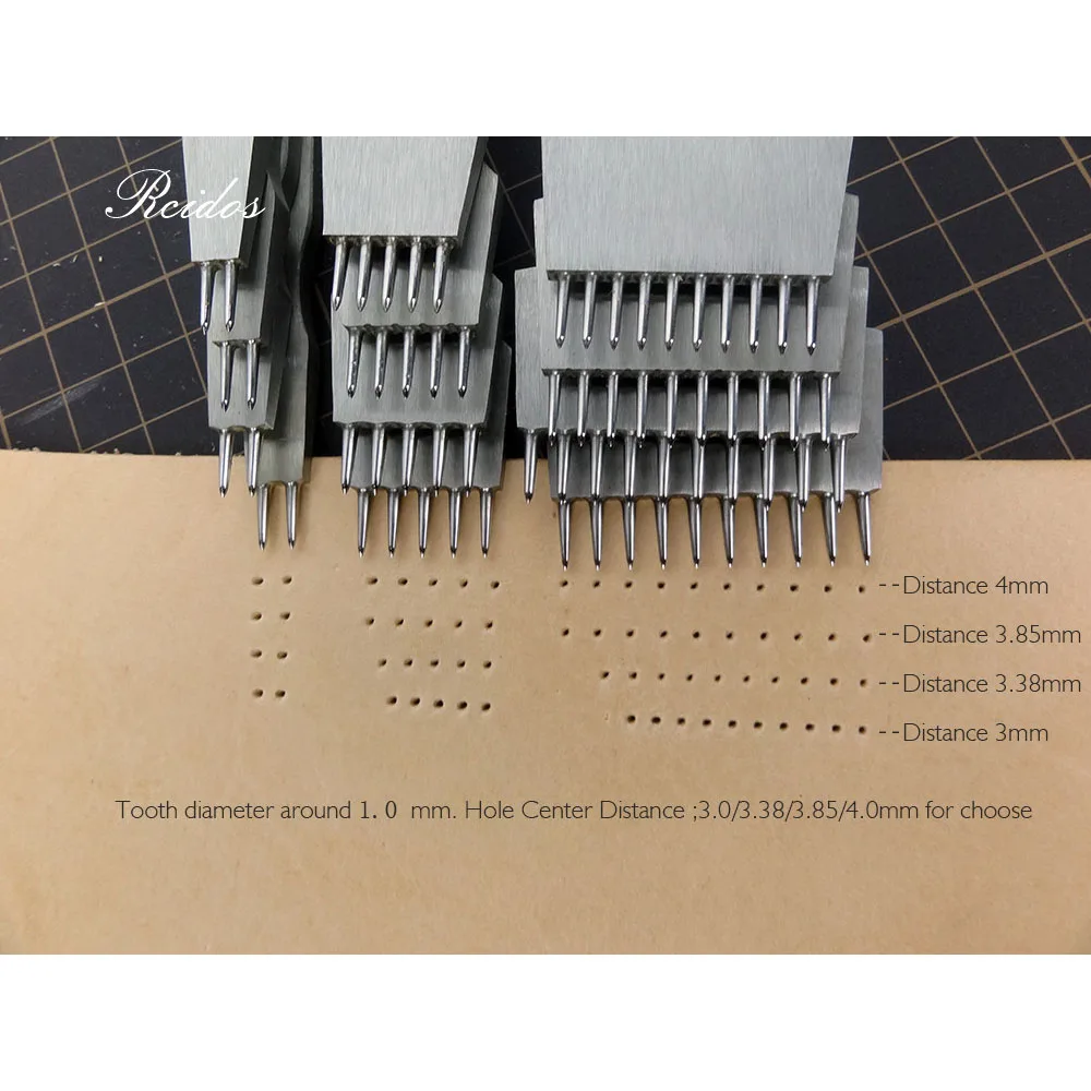 RCIDOS Ручное шитье круглая строчка дырокол 2 + 5 10 ручная Dist:3/3.38/3.85/4 мм|Резка| |