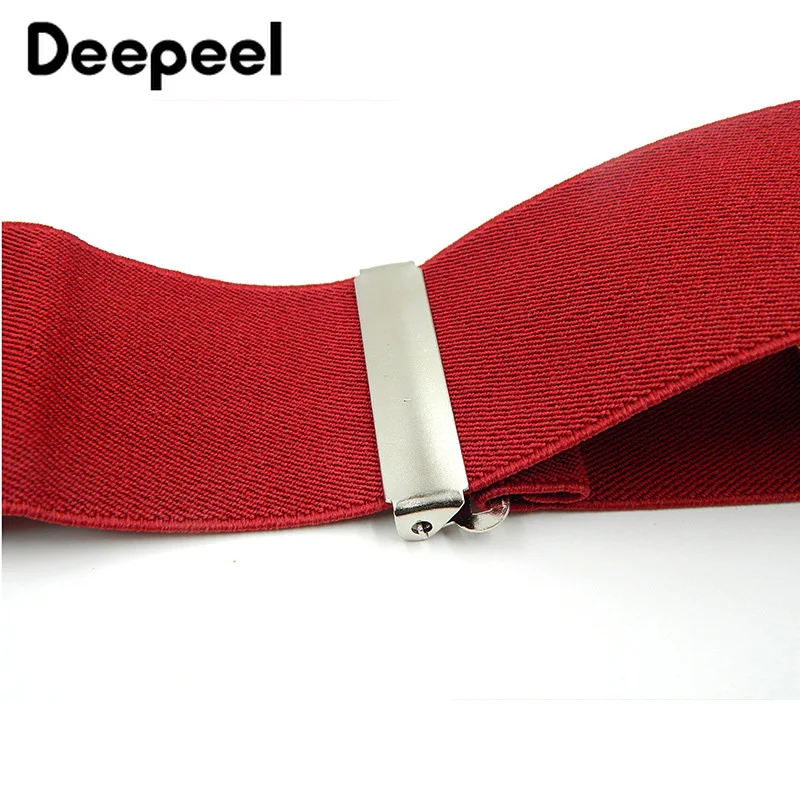 Мужские подтяжки Deepeel 5*120 см с 4 зажимами для Obese мужские кожаный ремень эластичный