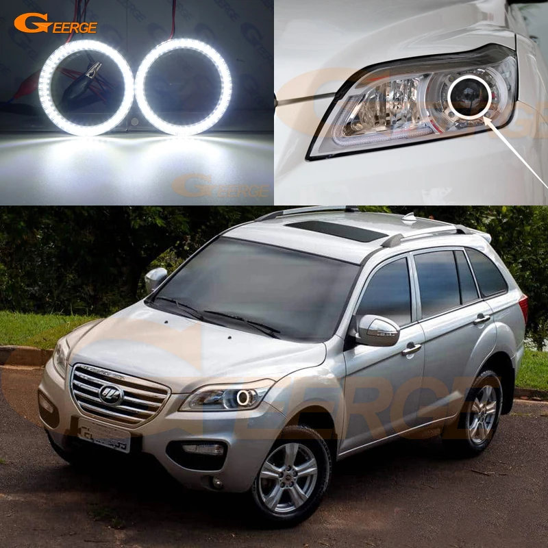 Для Lifan X60 2011 2012 2013 2014 2015 ультра яркий SMD светодиодный комплект колец ангельские