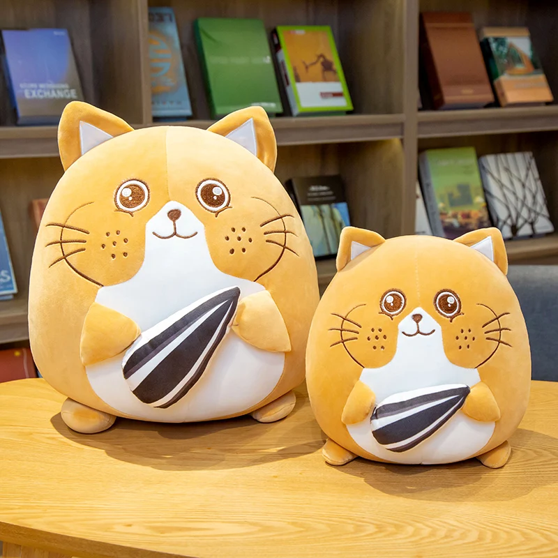 Хороший Huggable горячий 1 шт 25 см/40 см мягкий плюшевый Толстый Круглый хомяк кукла