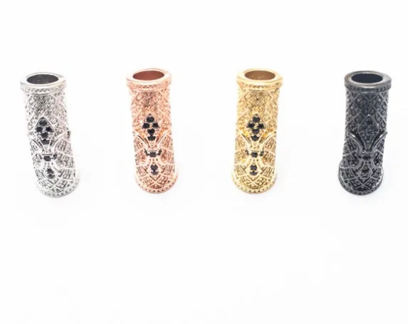 

28*8mm Iris elbow micro pave cz zircon cubic zirconia beads DIY Copper necklace bracelet connectors accessories yuh24