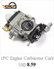 Бензопила Карбюратор Carb кусторез Карбюратор ПОДХОДИТ для KOMATSU 4500 5200 5800 45cc 52cc 58cc бензопила запчасти