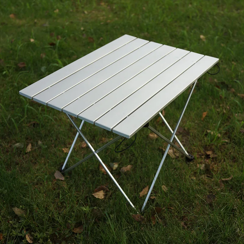 Сверхлегкий складной стол для кемпинга из алюминиевого сплава, портативный обеденный стол для пикника, высокопрочная прочная уличная мебе...