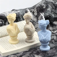 3d handmade ornament elegant goddess silicone body candle mold office home decor woman torso soap plaster statue artwork tools