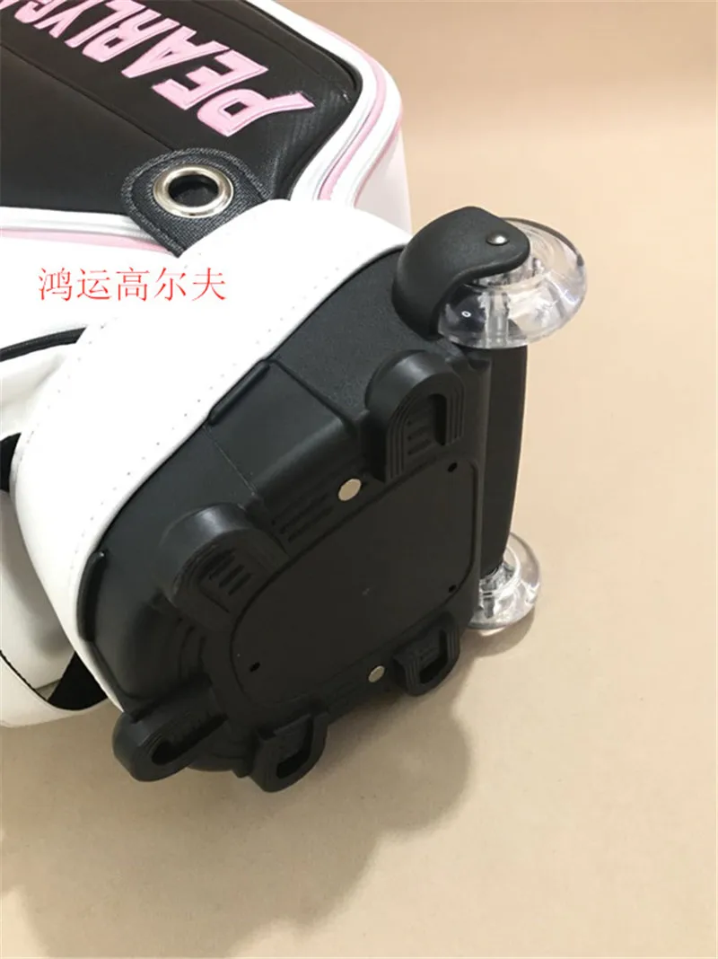 New Pearly Gates Golf Bag With Wheel PU Leather Tie Rod Stand Ball Package Clubs Cart Rain Cover 2 Colours | Спорт и развлечения