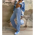 Rockmore, винтажные женские рваные джинсы, мешковатые широкие брюки-карго, джинсовые брюки с низкой талией, Harajuku, негабаритные штаны-Скейтер, 2021
