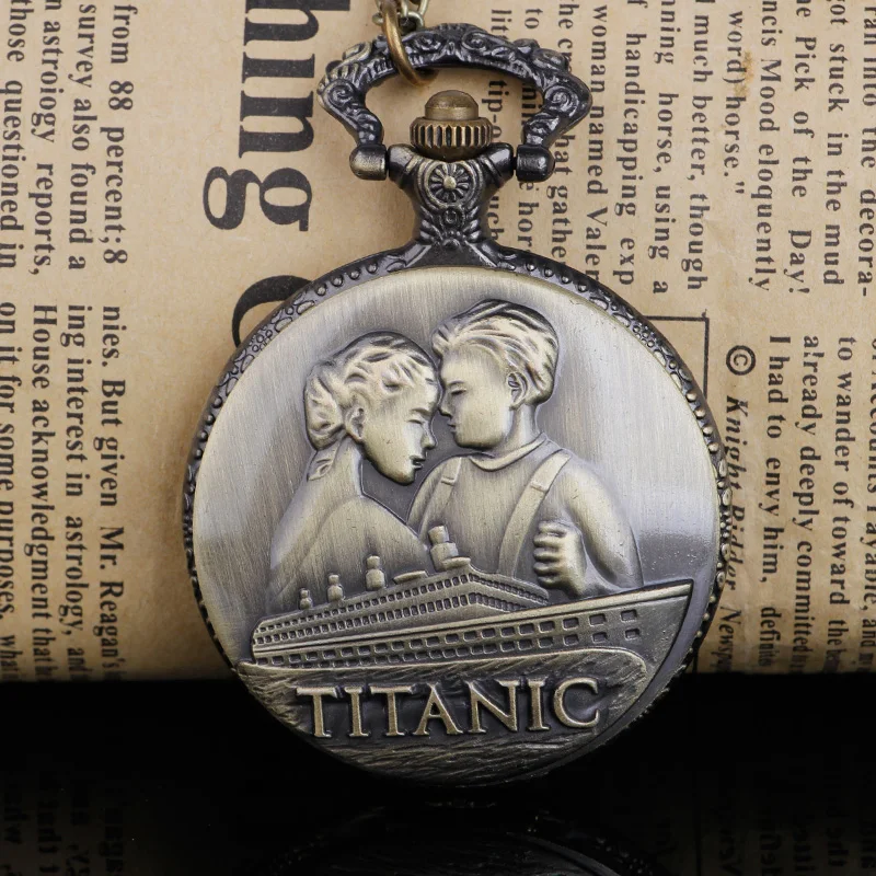 

Steampunk Movie Theme Quartz Pocket Watch Vintage with Necklace Pendant Watch Romantic Souvenir Gift CF1420