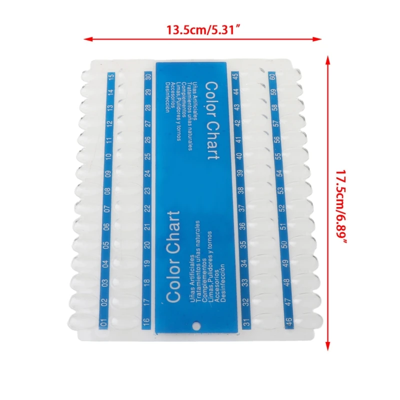60 Маникюр для ногтей сетка Нейл Арта набор Цвет диаграммы Дисплей стеллаж