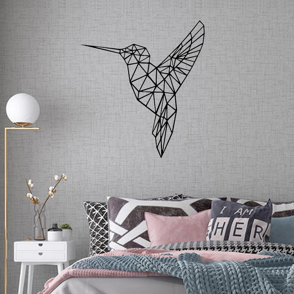 3D геометрическая птица самоклеющаяся виниловая Водонепроницаемая Наклейка на
