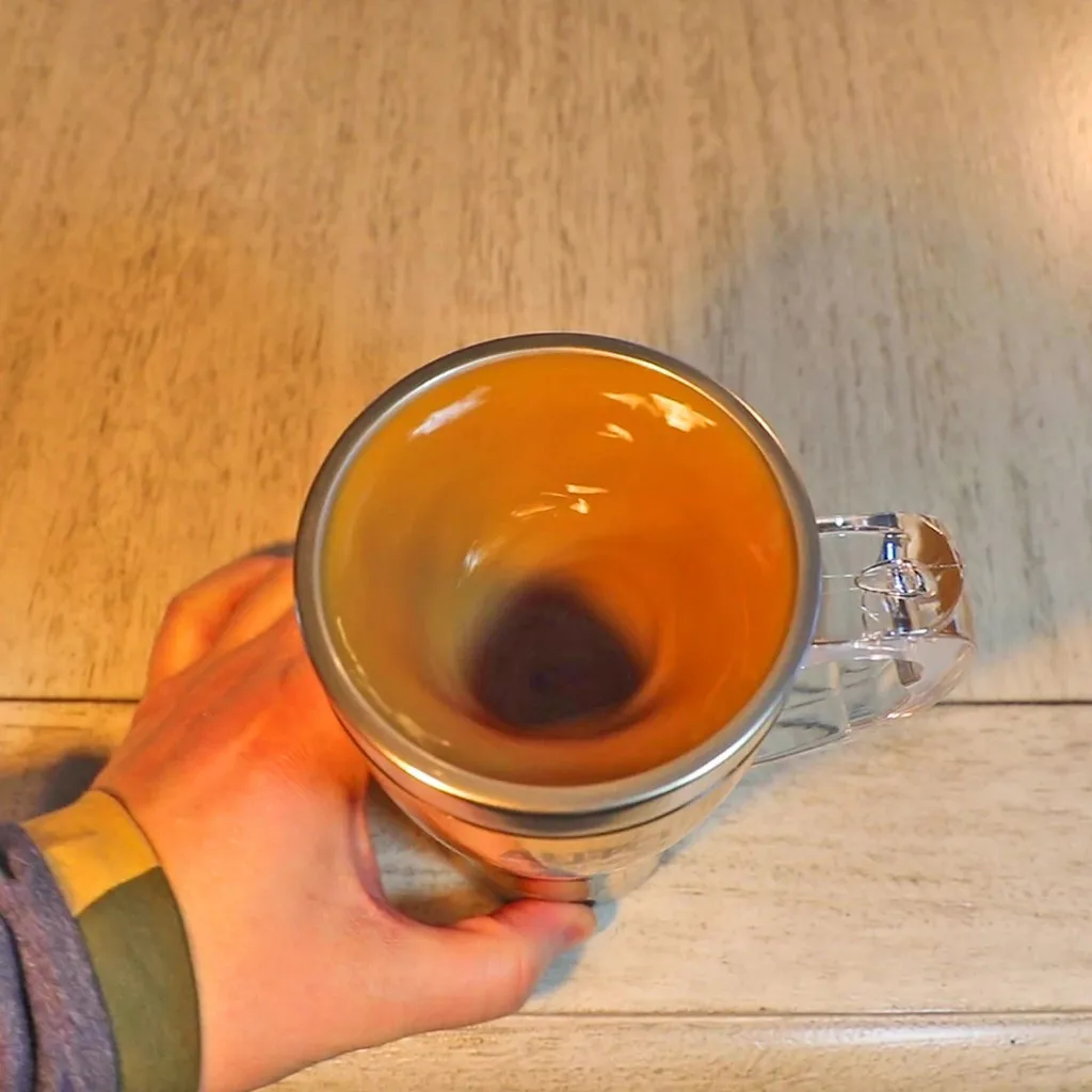 Прозрачная Автоматическая самоперемешивающаяся кружка для смешивания кофе