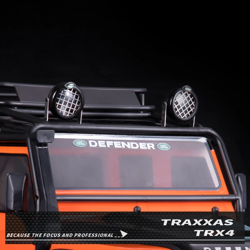 DIY прожектор корпус для 1/10 RC Гусеничный автомобиль Traxxas TRX4 Defender Bronco металлический
