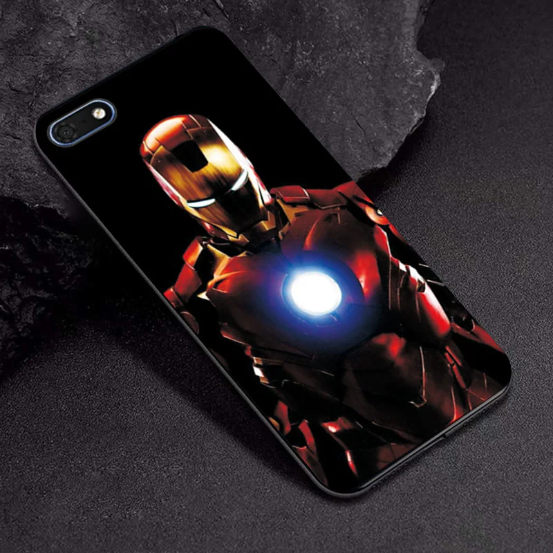 TPUBLK634 Чехол Marvel Hero для huawei Y5 Prime, мягкий черный ТПУ чехол для huawei Y5 Prime Y5 Y5 Lite Y6 Y7 Prime чехол - Цвет: TPUBLK634