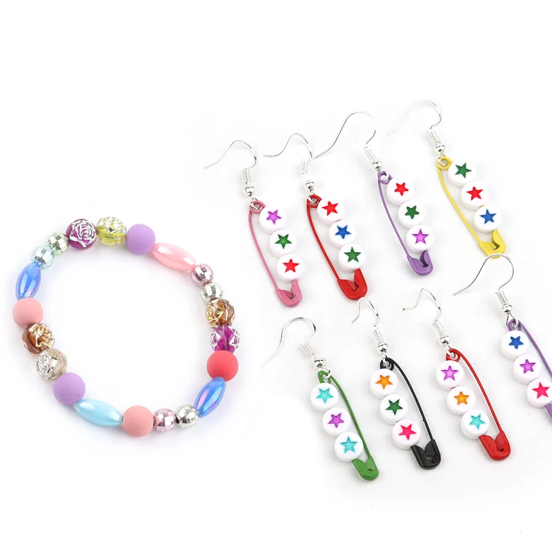 

100pcs/lot Acrylic Round Oval Mixed AB Beads Charms DIY Loose Beads Alphabe Beads Women Bracelet Jewelry Making Accessories