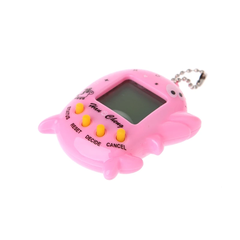 Дельфин Форма lcd Виртуальная Цифровая Pet электронная игровая машина с брелком