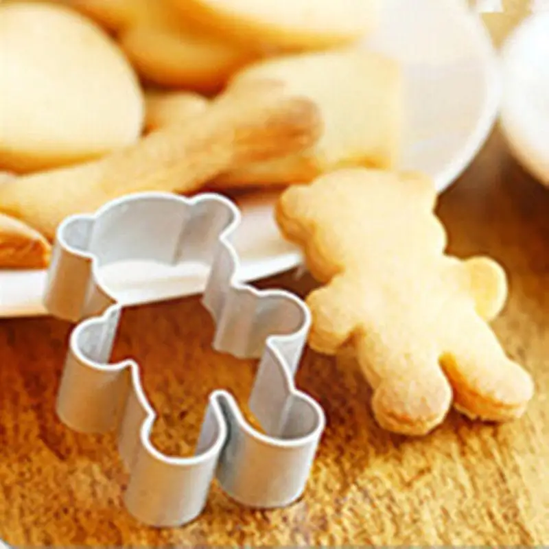 

Kitchen Cookie Cutters Steel Bear Shape Animal Biscuit DIY Mold Pastry Cookie Tools Cutters Fondant Baking Decorating Y8P6