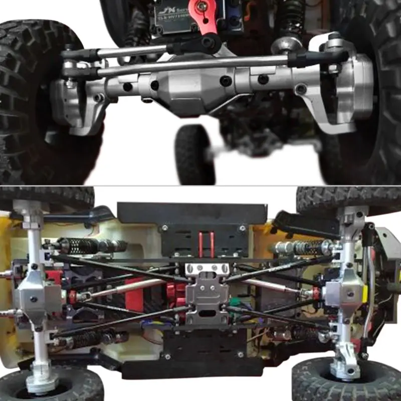 Металлический передний задний портальный мост для 1/10 RC Гусеничный Axial-SCX10 90046 90047