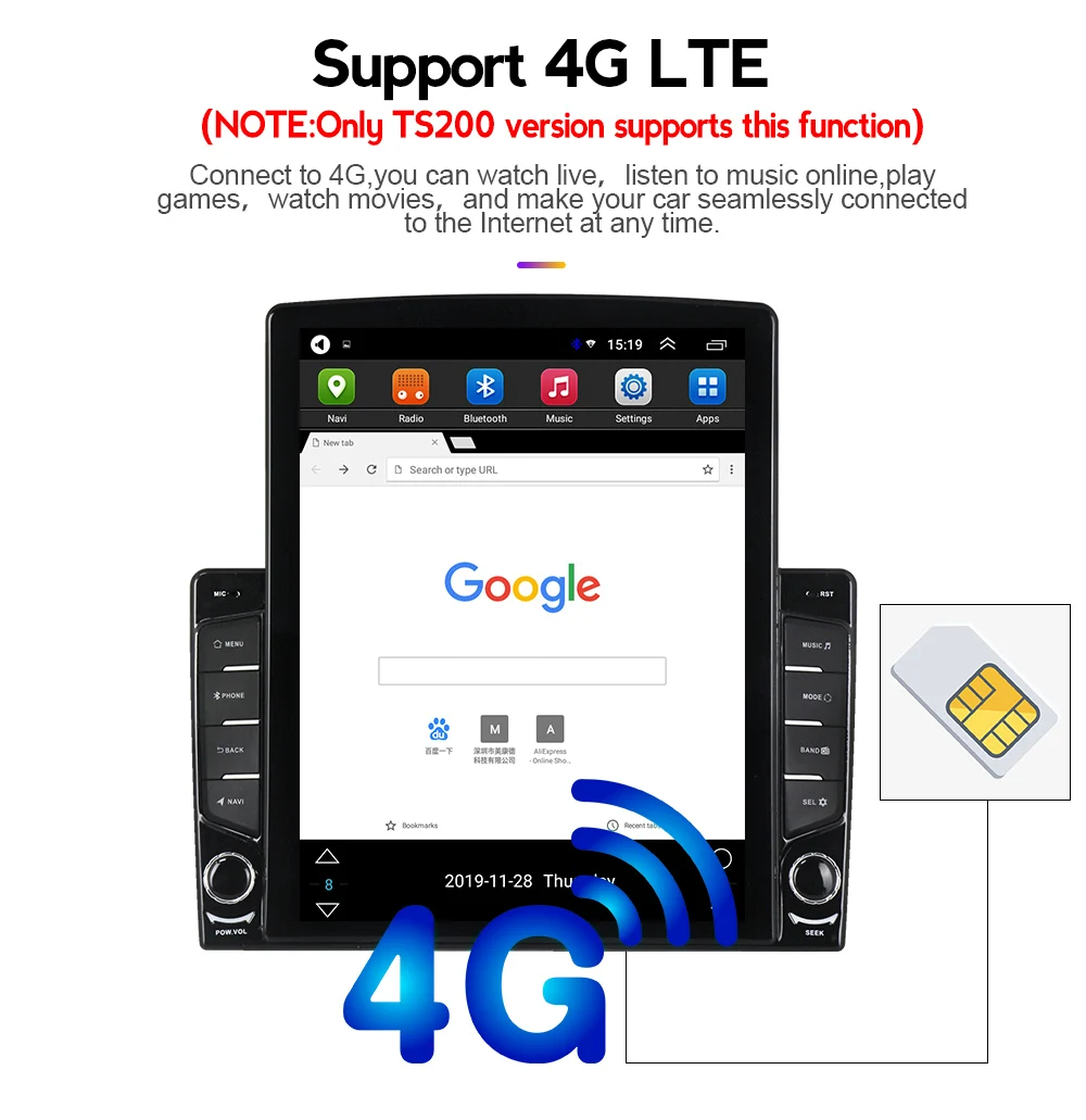 Автомагнитола 4G LTE IPS DSP 9 7 дюйма Android 0 2 ГБ + 32 мультимедийный видеоплеер с GPS для Nissan