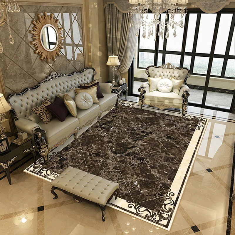 

KC Classical European Court Living Room Carpet Bedroom Retro European Carpet Rugs and Carpets for Home Living Room