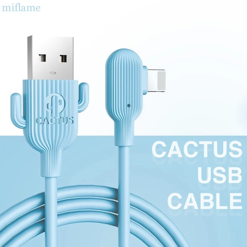 1 м кактус usb зарядный кабель быстрое зарядное устройство ПВХ медный провод