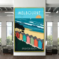 melbourne travel poster melbourne print melbourne wall art australia print australia poster home decor canvas unique gift