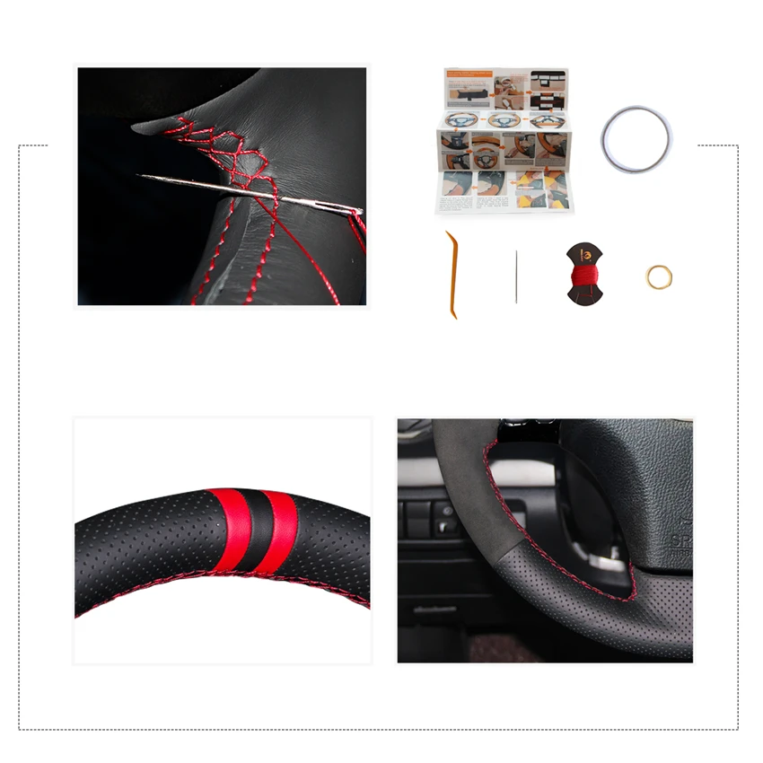 Чехол на руль MEWANT из черной натуральной замши для Mazda 3 Axela 2003-2009 5 2004-2010 6 Atenza 2004-2008 |