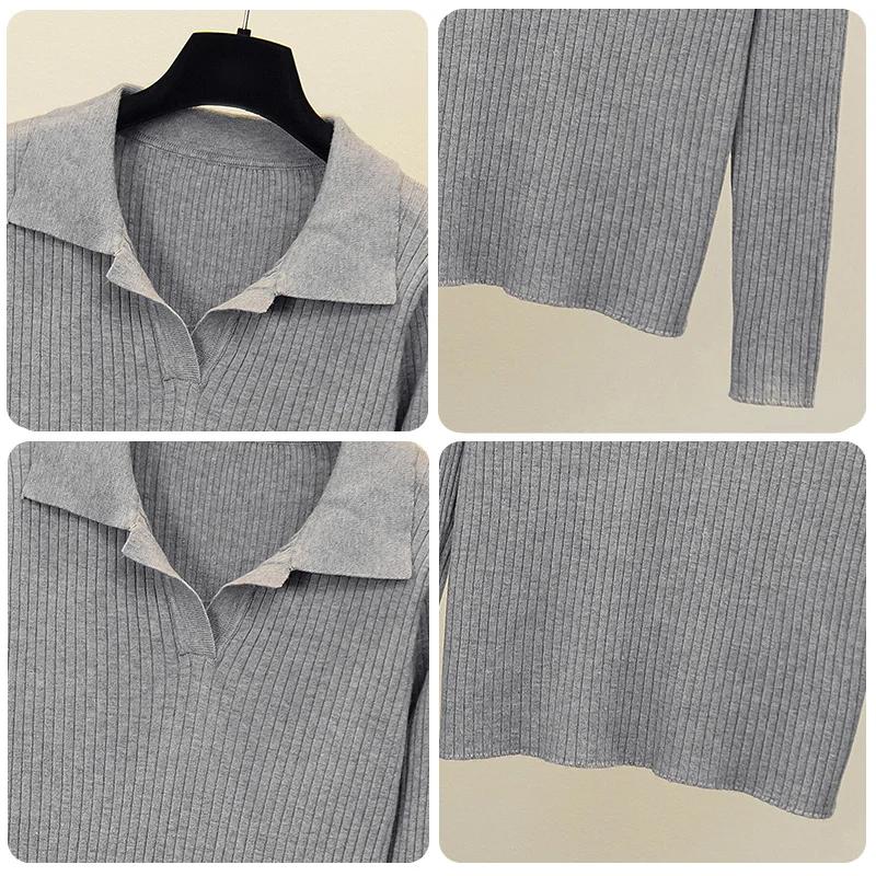 Женский пуловер сезон зима-осень 2024 Вязаный Свитер оверсайз женские толстые