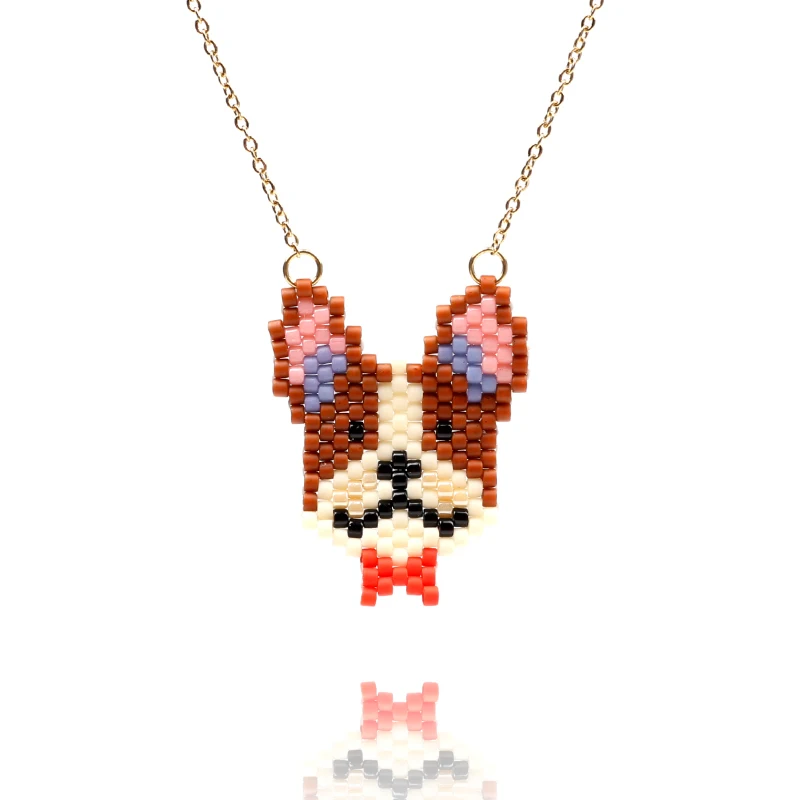 

FAIRYWOO Dog Necklace Halloween Jewelry Fashion Necklaces For Women 2020 Statement Vintage Necklace Knot Pendant Necklace Gifts