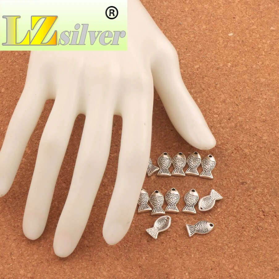 Ocean Fish Sea Creatures Spacer Charm Beads 13.7x7.5mm 400PCS zinc alloy Pendants Alloy Jewelry DIY L060