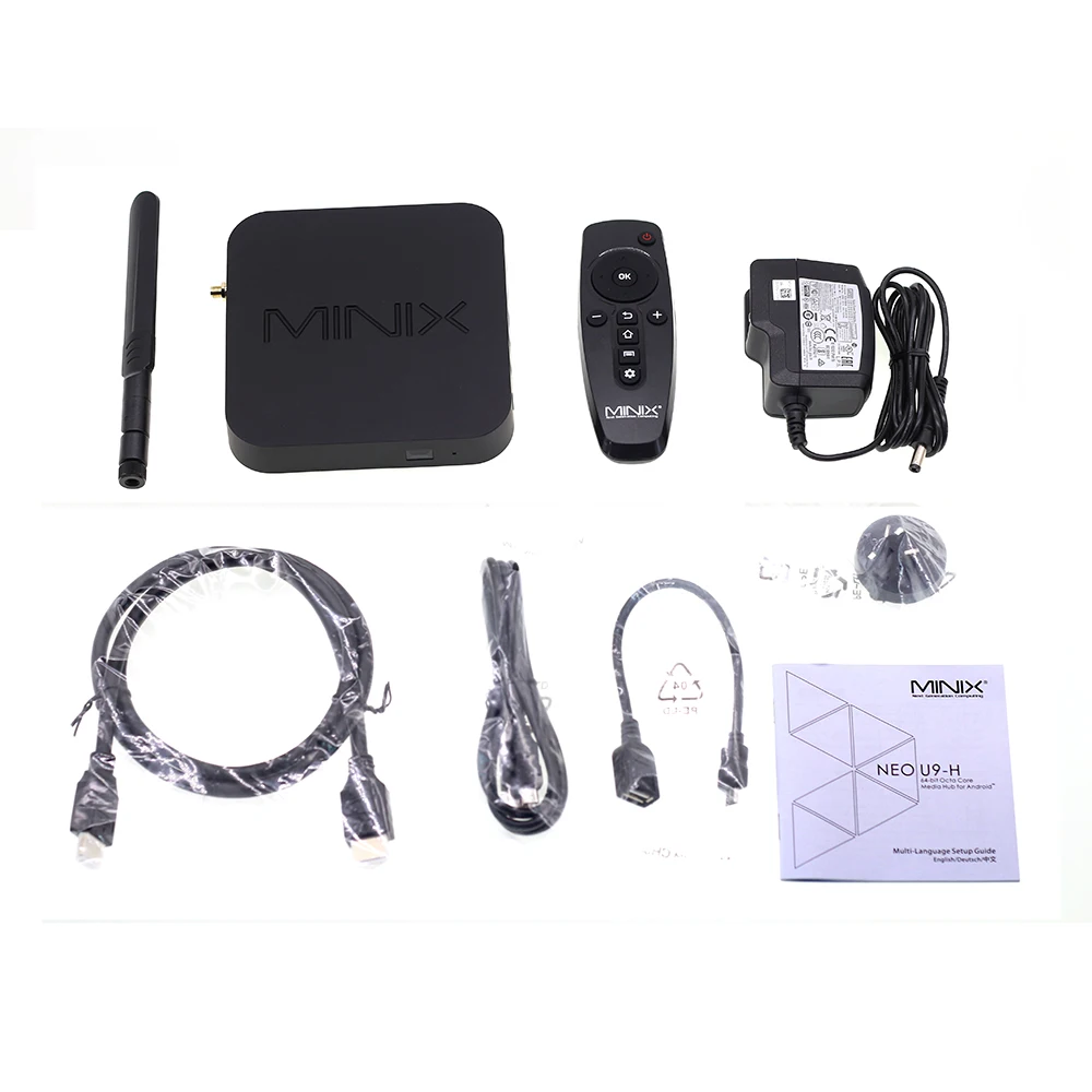 MINIX NEO U9-H Android 7,1 tv Amlogic S912-H Восьмиядерный Smart tv Box 2 ГБ DDR3 16 ГБ+ NEO A3 Voice Air mouse 4K HDR wifi телеприставка