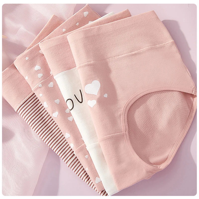 Трусы женские LANGSHA бесшовные с высокой талией утягивающие размера плюс M-5XL