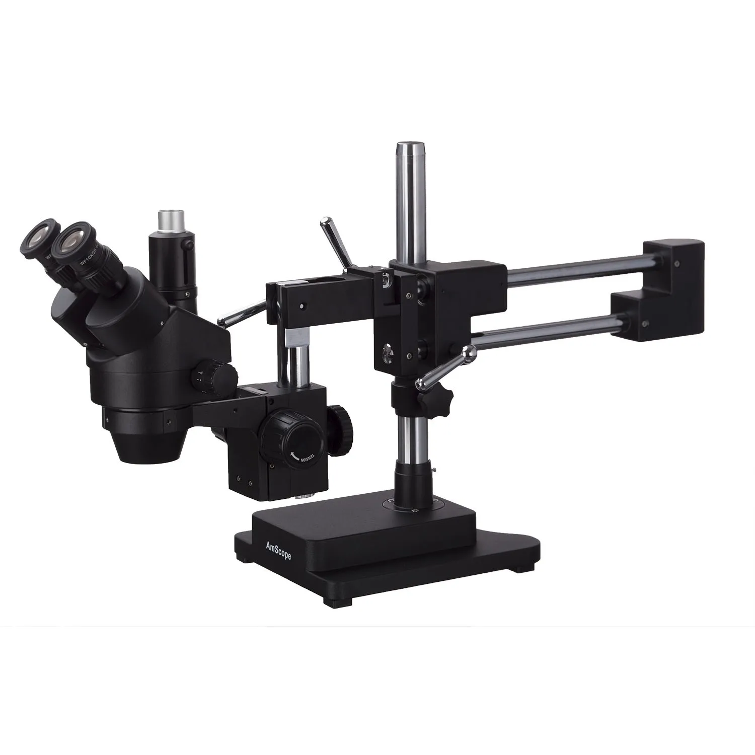 Тринокулярный стереомикроскоп AmScope 3.5X-180X с черной двойной стрелой | Инструменты